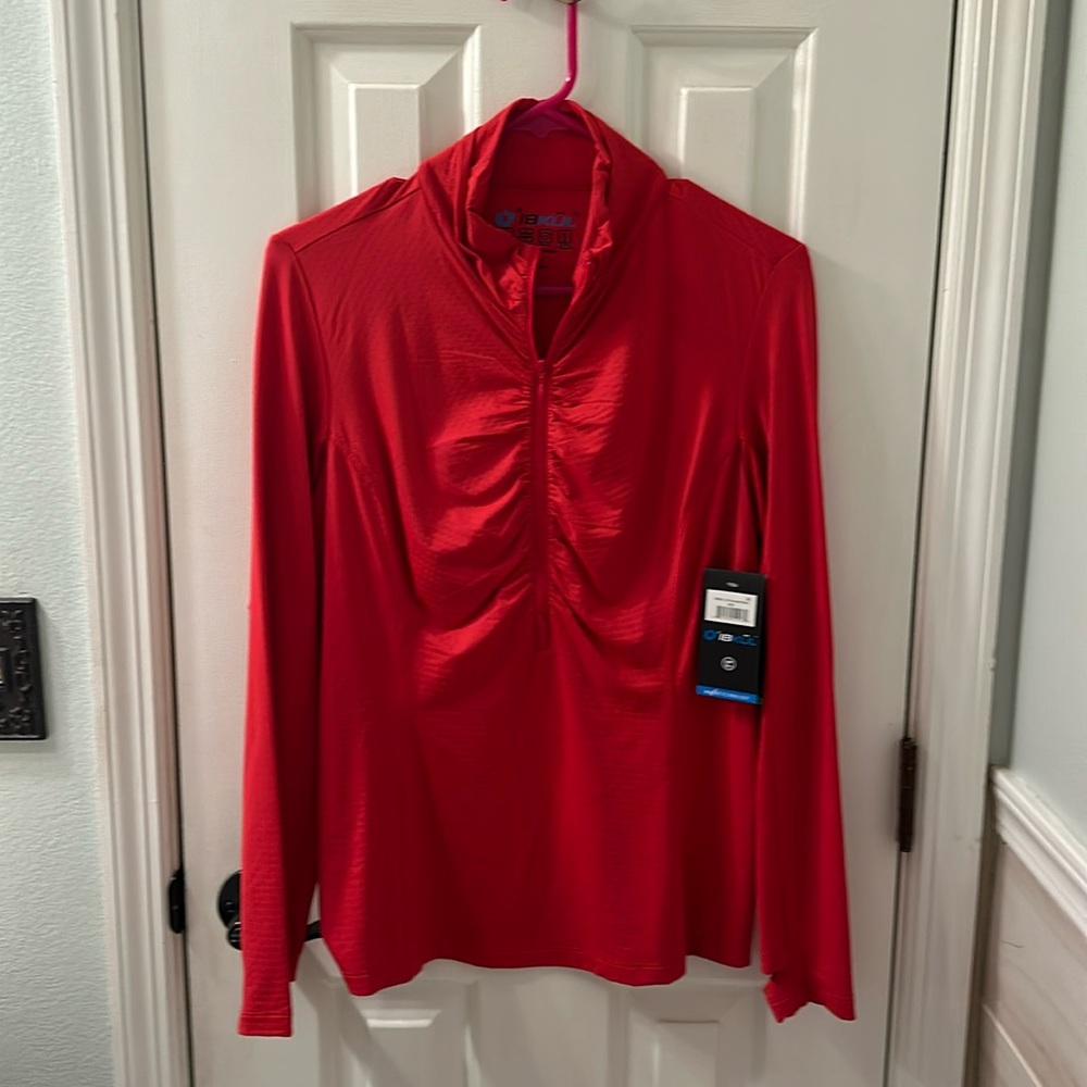 Ibkul touched mock neck cool shirt